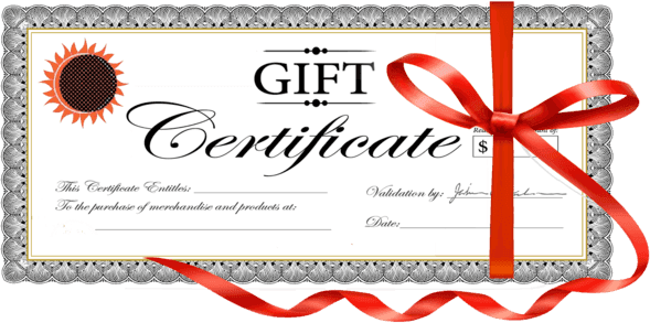 Gift certificate